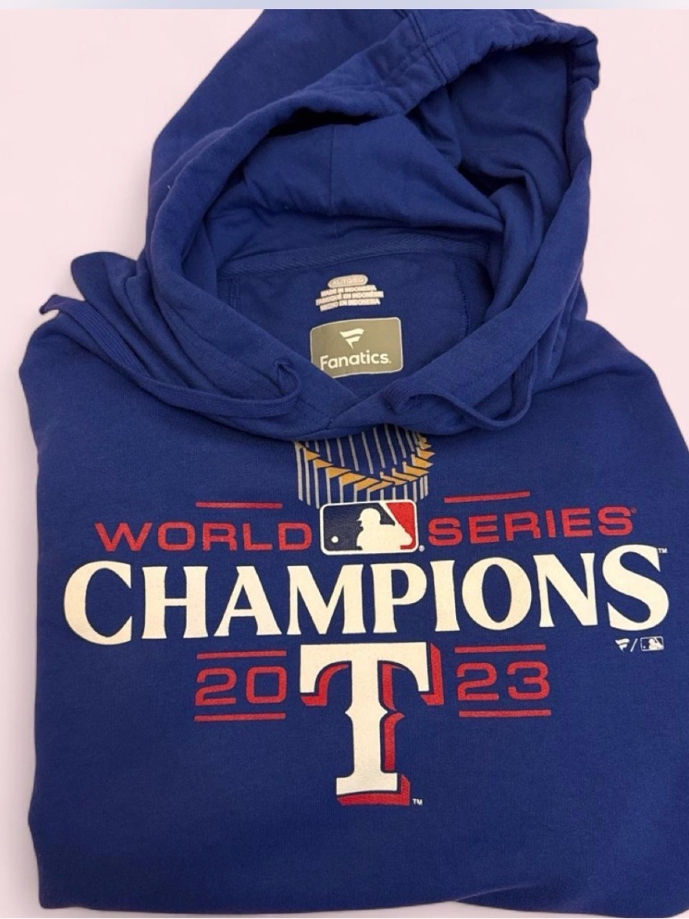 Fanatics Kids Royal Blue World Series Champions 2023 Hooded Sweatshirt